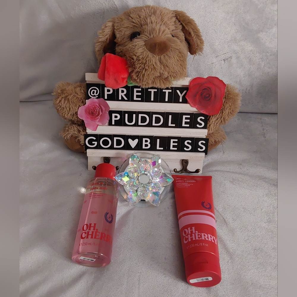 HP🍒 2pc PINK Victoria's Secret OH, CHERRY Lotion & Mist Set 🍒 PRICE IS FIRM❣️